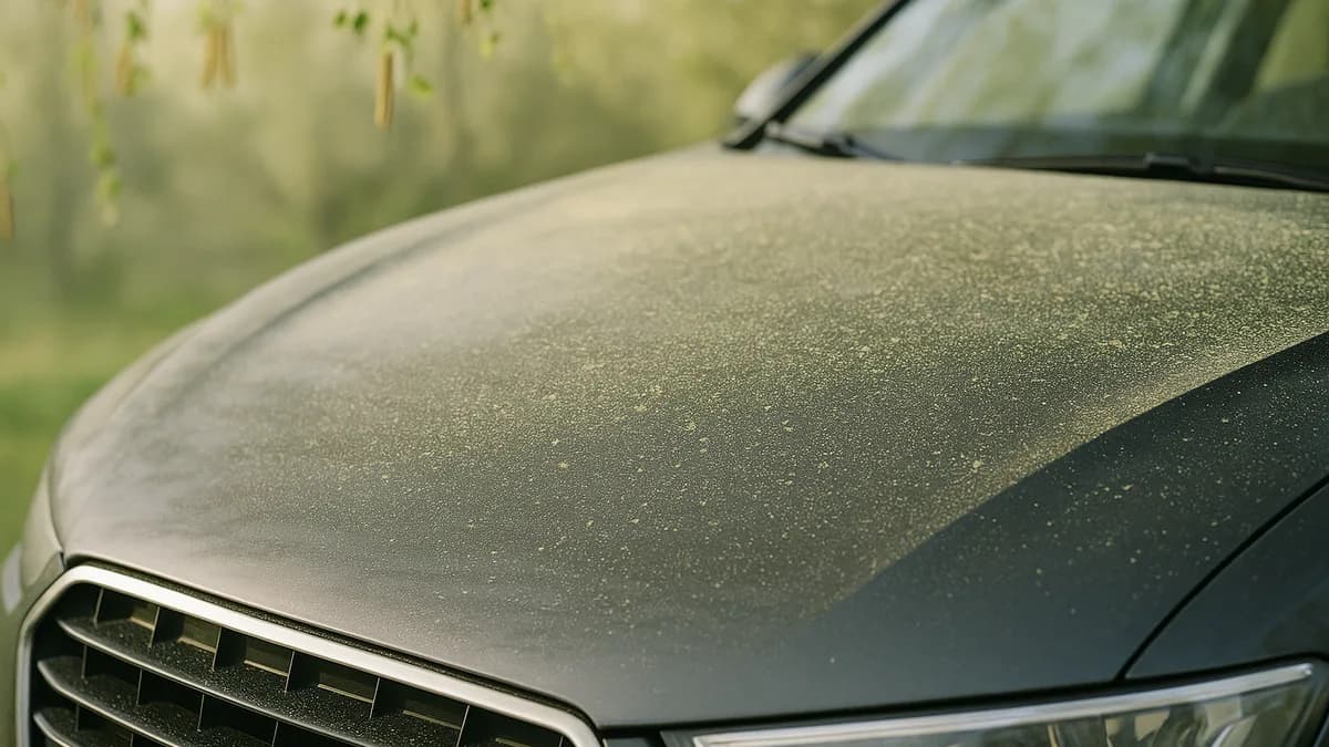 Pollen de bouleau et voiture à Strasbourg : la plaine d'Alsace piège le pollen sur votre carrosserie