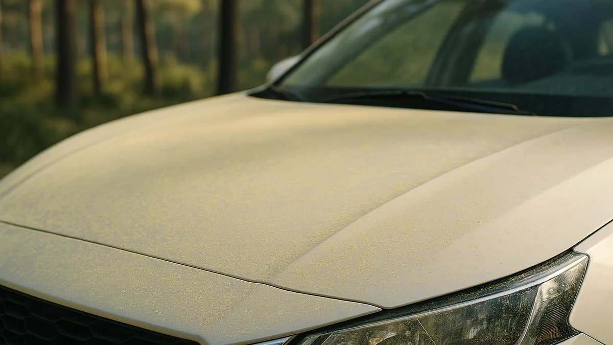 Pollen de pin maritime et voiture à Bordeaux : la poudre jaune des Landes qui attaque votre carrosserie